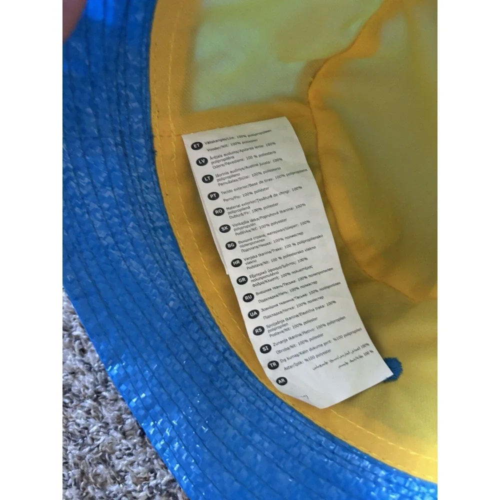 Ikea Knorva Frakta Bucket Hat Cap Adult Blue‎ Polypropylene OSFM IKEA Hat